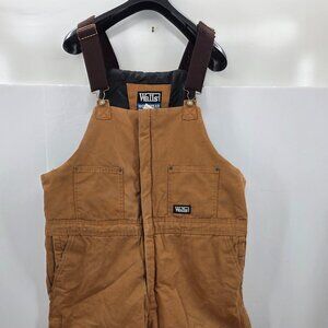 Walls Work Wear Overalls Mens Sz 2XL 46-48 Bib duck Canvas Quilt Lined Insulated